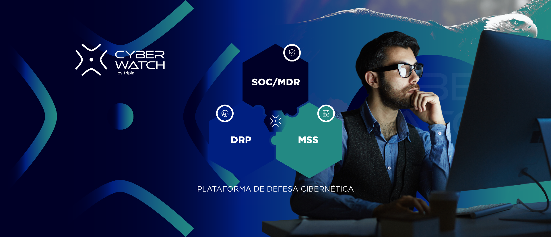 CyberWatch by Tripla - Plataforma de Defesa Cibernética: SOC/MDR, DRP e MSS